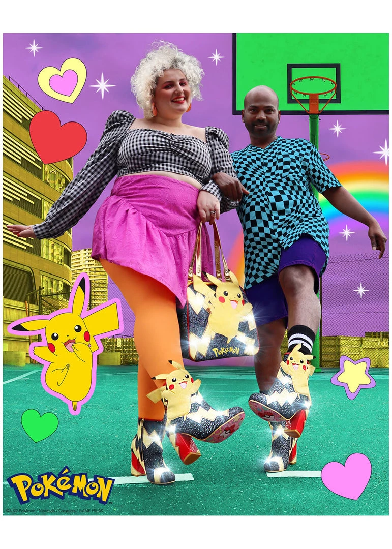 Irregular Choice Pokémon Shock Walk Pikachu Boots Yellow New In