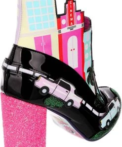 Irregular Choice Highway Honey Hotel Boots Black New In
