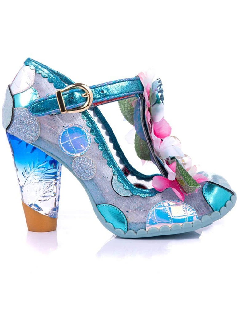 Irregular Choice Seafome Shell Queen Pumps Pink