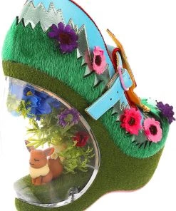 Irregular Choice Pokémon Journey On Wedges Pumps Yellow New In