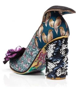 New In Irregular Choice Dear Lover Pumps Blue