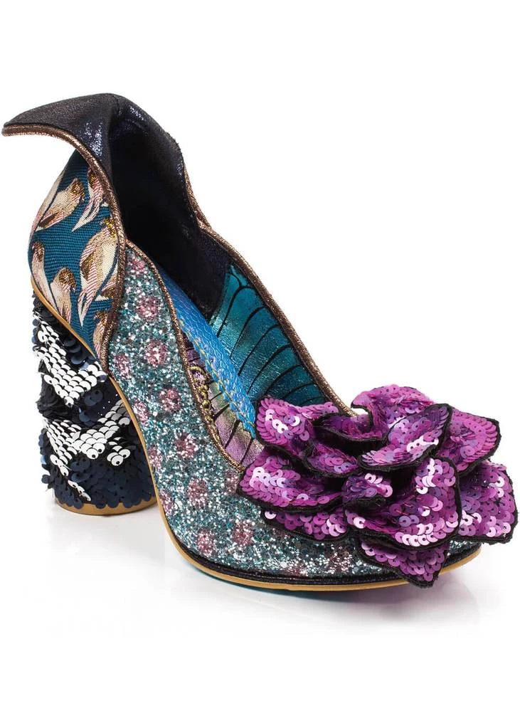 New In Irregular Choice Dear Lover Pumps Blue
