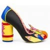 Irregular Choice Colour It In Chalk 60's Pumps Black New In
