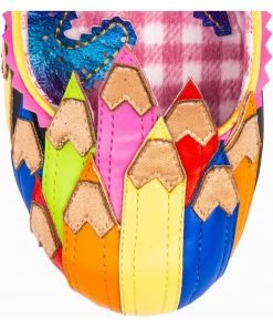 Irregular Choice Colour It In Chalk 60's Pumps Black New In