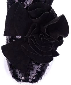 Irregular Choice Ragtime Ruffle Sneakers Black New In