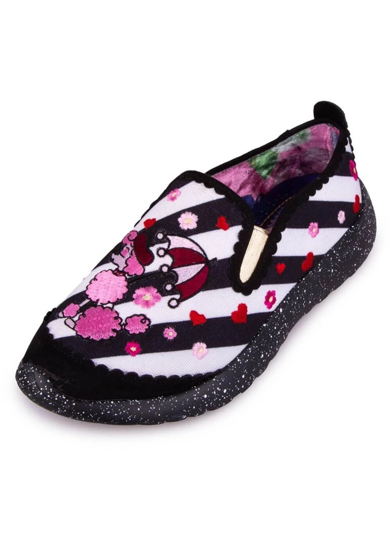 Irregular Choice Poodle Fancy 60's Shoes Black