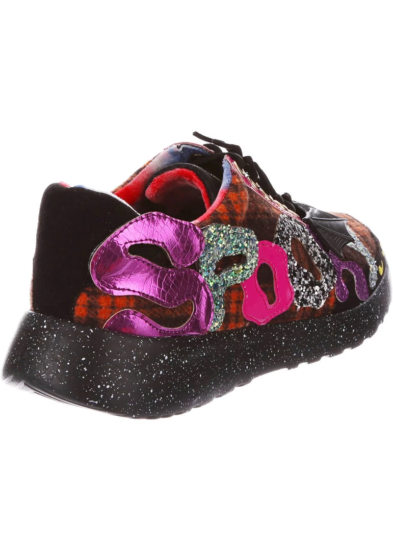 Irregular Choice Halloween Spookster Sneakers Black New In