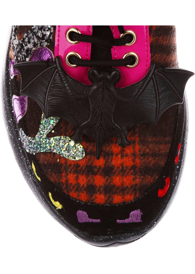 Irregular Choice Halloween Spookster Sneakers Black New In