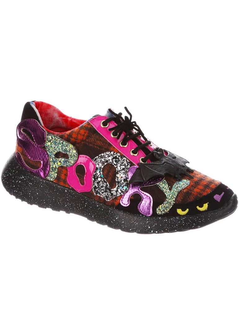 Irregular Choice Halloween Spookster Sneakers Black New In