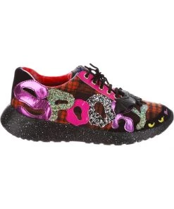 Irregular Choice Halloween Spookster Sneakers Black New In