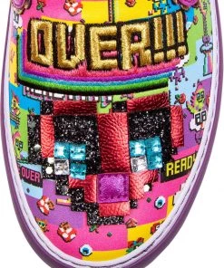Irregular Choice Gaming Power Up Shoes Purple