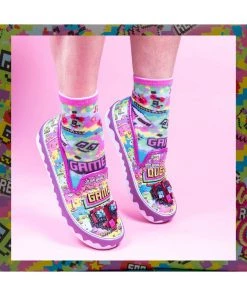 Irregular Choice Gaming Power Up Shoes Purple
