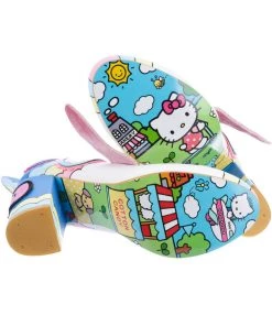 New In Irregular Choice X Hello Kitty It's Time To Have Fun Heels White