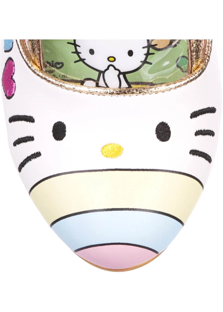 New In Irregular Choice X Hello Kitty It's Time To Have Fun Heels White