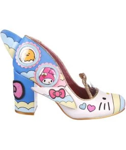 New In Irregular Choice X Hello Kitty It's Time To Have Fun Heels White