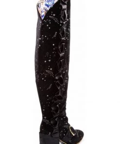 Irregular Choice Engarde Stars 70's Boots Black New In