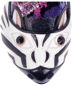 Irregular Choice Zevra 70's Pumps Zebra Black