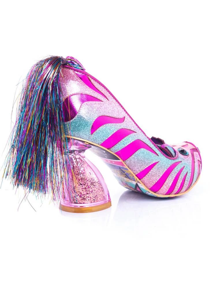 Irregular Choice Zevra 70's Pumps Zebra Pink