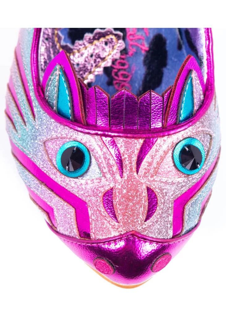 Irregular Choice Zevra 70's Pumps Zebra Pink