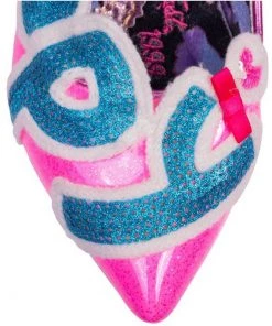 New In Irregular Choice Happy Smile Pumps Pink Blue
