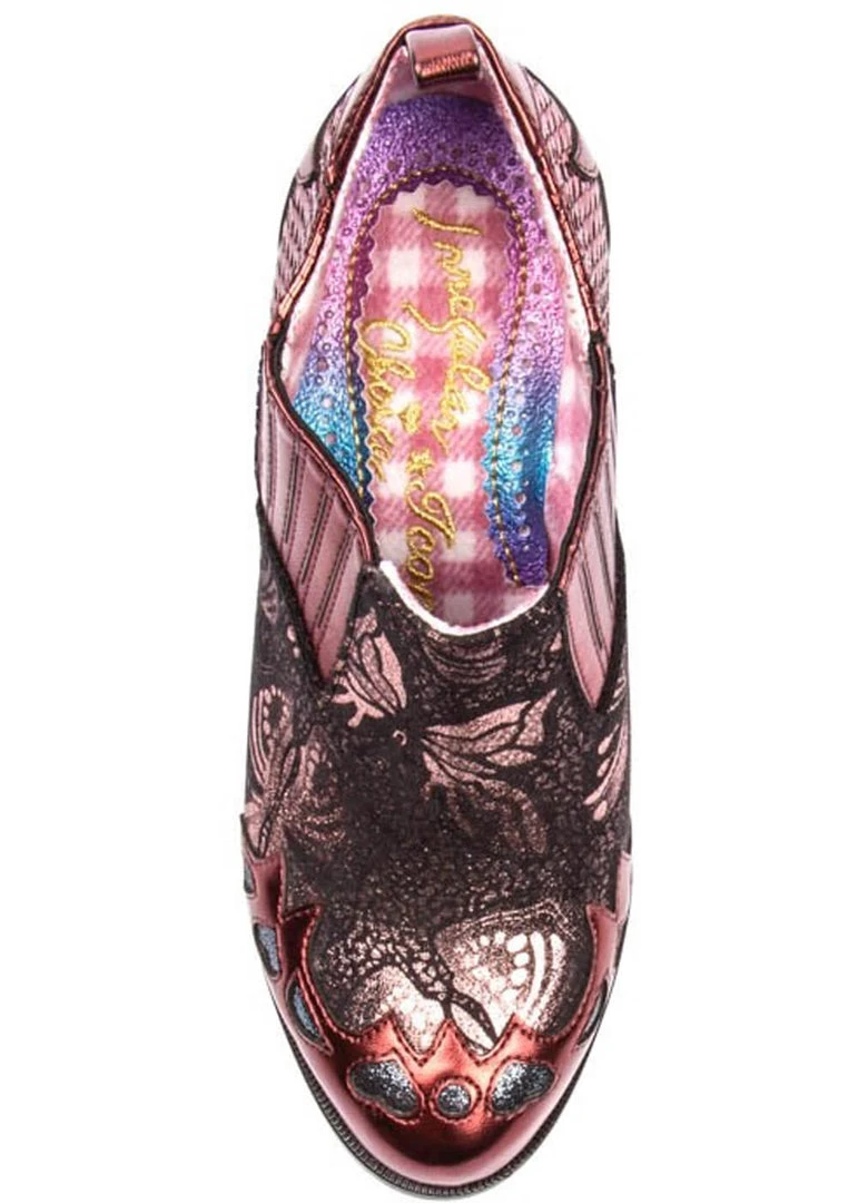 New In Irregular Choice Barbarosa Boots Bronze