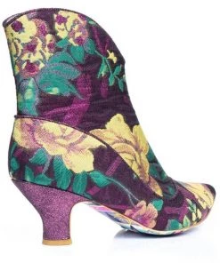 New In Irregular Choice Ms Vivacious 70's Boots Pink Yellow