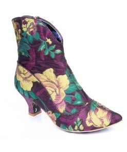 New In Irregular Choice Ms Vivacious 70's Boots Pink Yellow