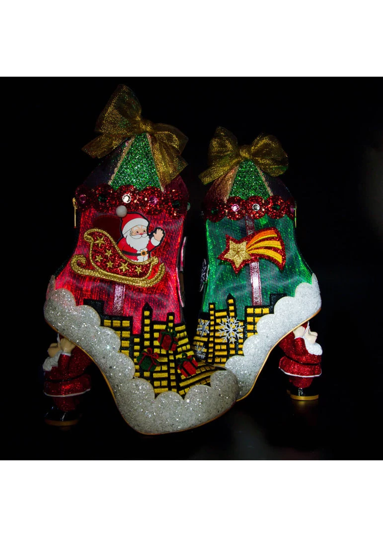 Irregular Choice Xmas Sleigh Ride Boots New In