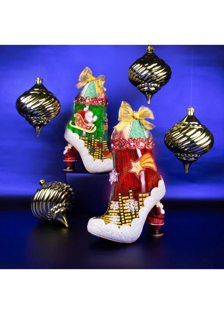 Irregular Choice Xmas Sleigh Ride Boots New In