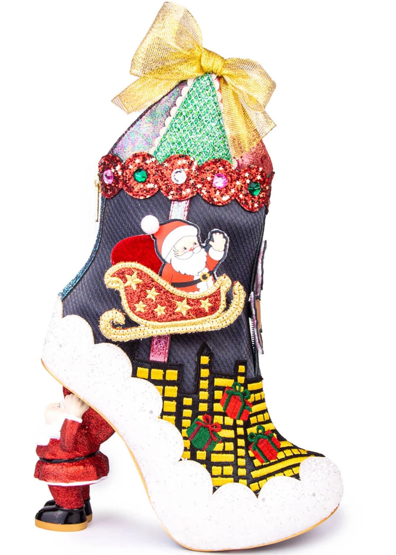 Irregular Choice Xmas Sleigh Ride Boots New In