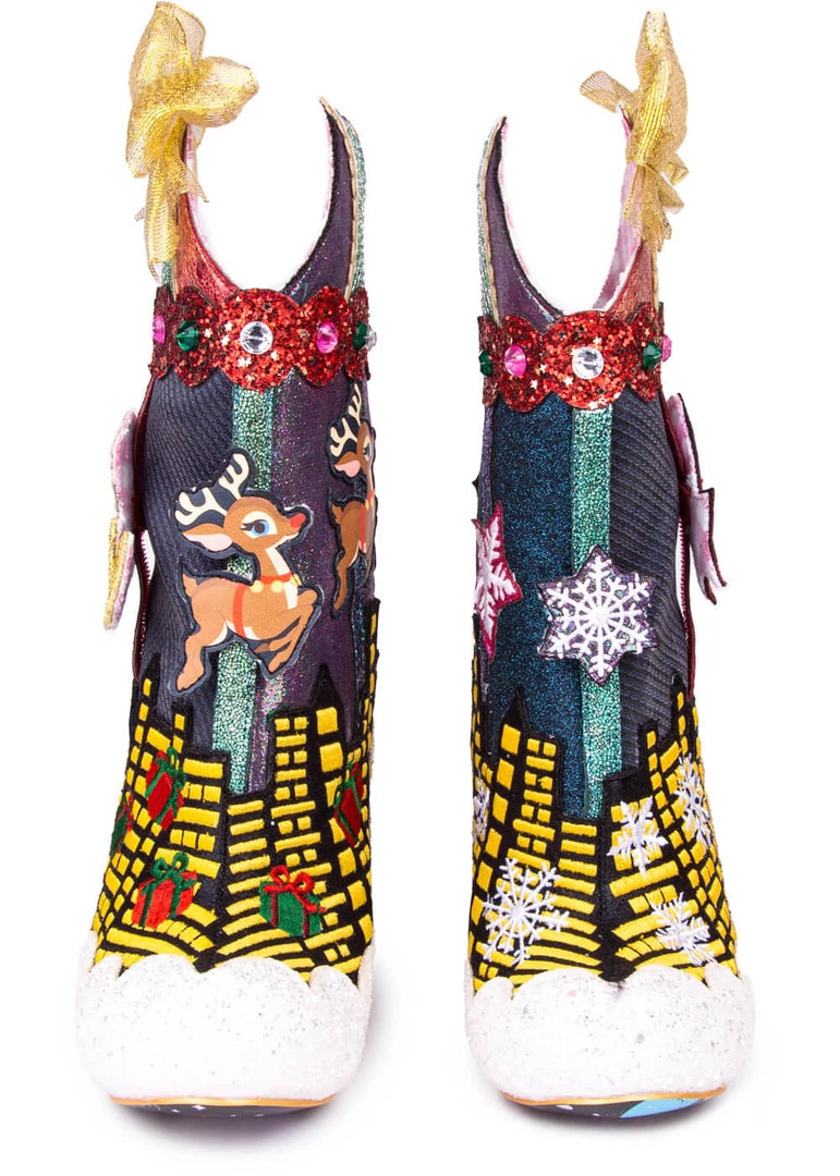 Irregular Choice Xmas Sleigh Ride Boots New In