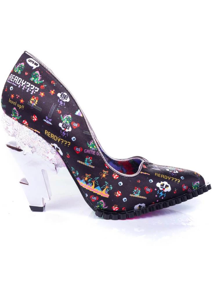 Irregular Choice Heavens Above Lightning Bolt 80's Pumps Gold New In