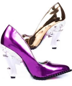 Irregular Choice Heavens Above Lightning Bolt 80's Pumps Gold New In