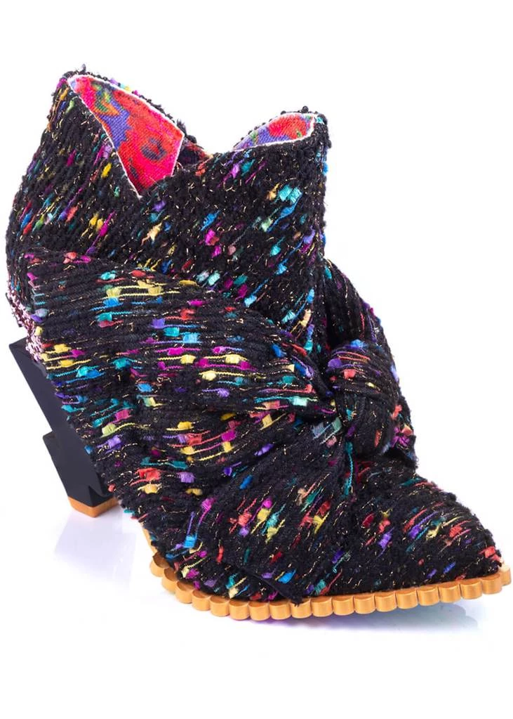 Irregular Choice Power Surge Lightning Bolt 70's Boots Black New In