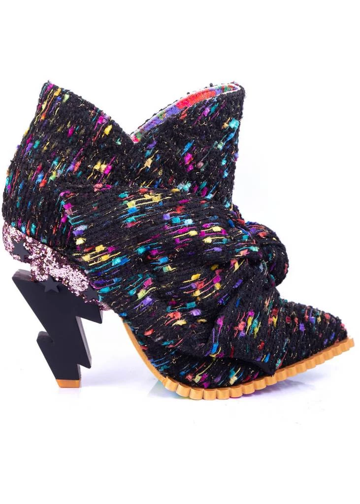 Irregular Choice Power Surge Lightning Bolt 70's Boots Black New In