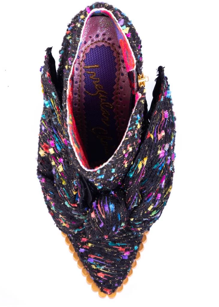 Irregular Choice Power Surge Lightning Bolt 70's Boots Black New In