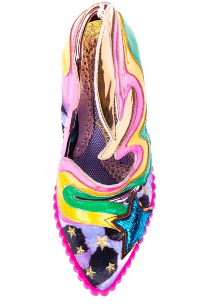 Irregular Choice Galactic Thunder Lightning Bolt Rainbow 70's Pumps Pink New In
