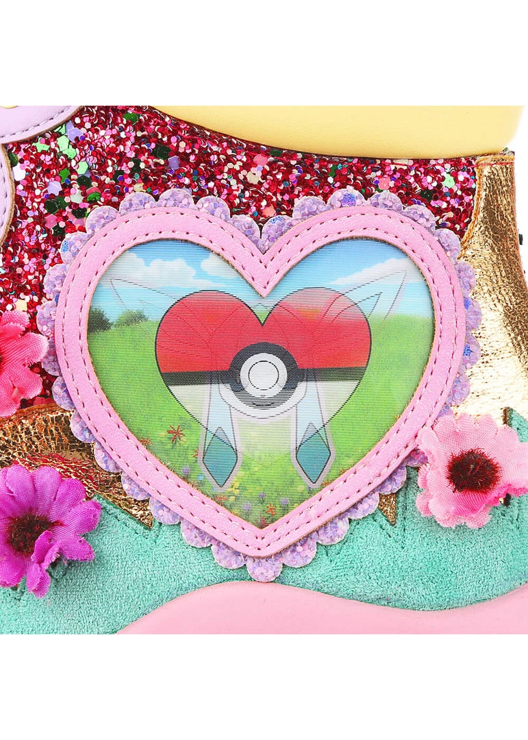 New In Irregular Choice Pokémon Run With Me Sneakers Pink