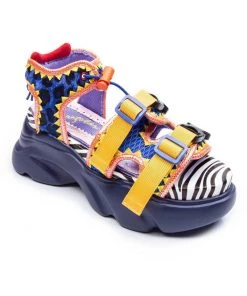 Irregular Choice Bungie Jump 80's Sandals Red