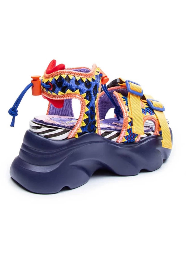 Irregular Choice Bungie Jump 80's Sandals Red