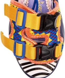 Irregular Choice Bungie Jump 80's Sandals Red