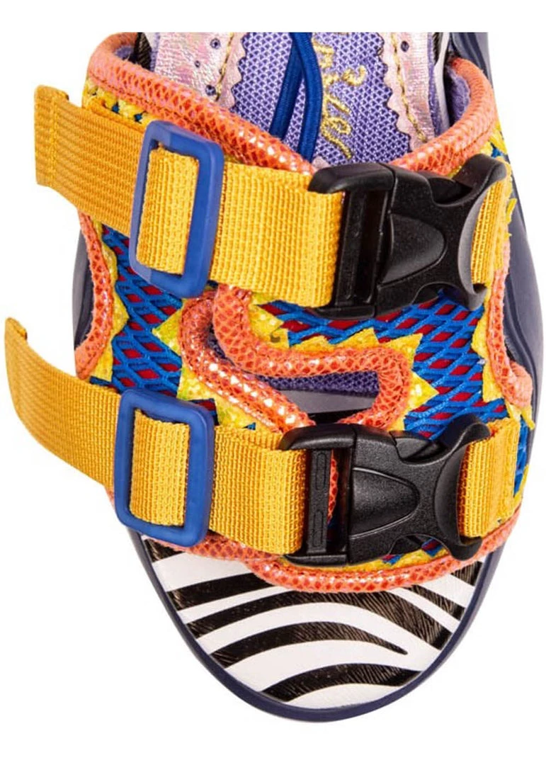 Irregular Choice Bungie Jump 80's Sandals Red