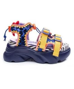Irregular Choice Bungie Jump 80's Sandals Red