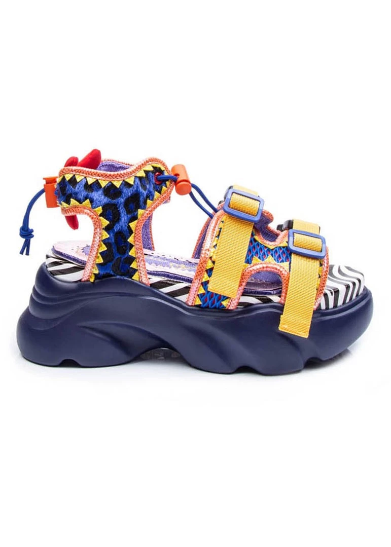 Irregular Choice Bungie Jump 80's Sandals Red