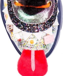 New In Irregular Choice Gaming Raver Quaver 80's Trainers Blue Green