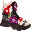 New In Irregular Choice Halloween Ghoulish Garden Sneakers Petrol Black