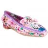 New In Irregular Choice Crane Birds Flats Peach Pink