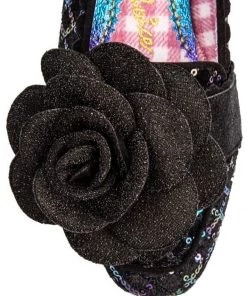 Irregular Choice Sweet Briar 40's Ballerinas Black New In