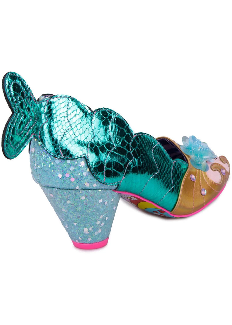 Irregular Choice Fintastic Mermaid 60's Pumps Blue New In