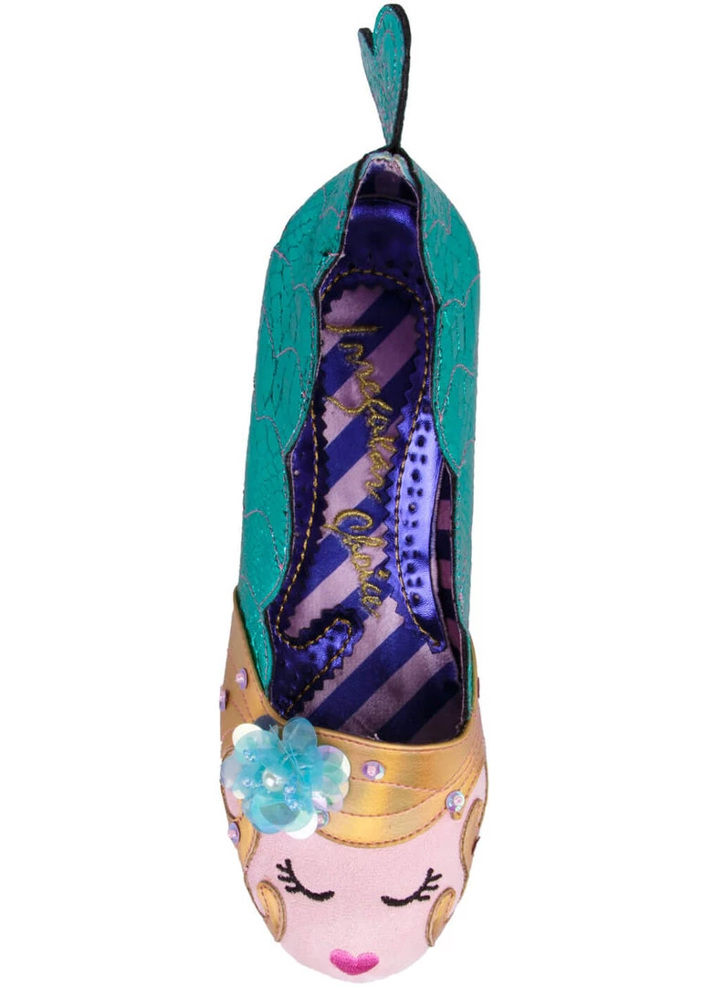 Irregular Choice Fintastic Mermaid 60's Pumps Blue New In